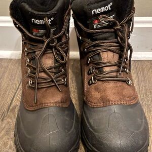Riemot Men’s waterproof insulated snow boots | men size 8 | women 10